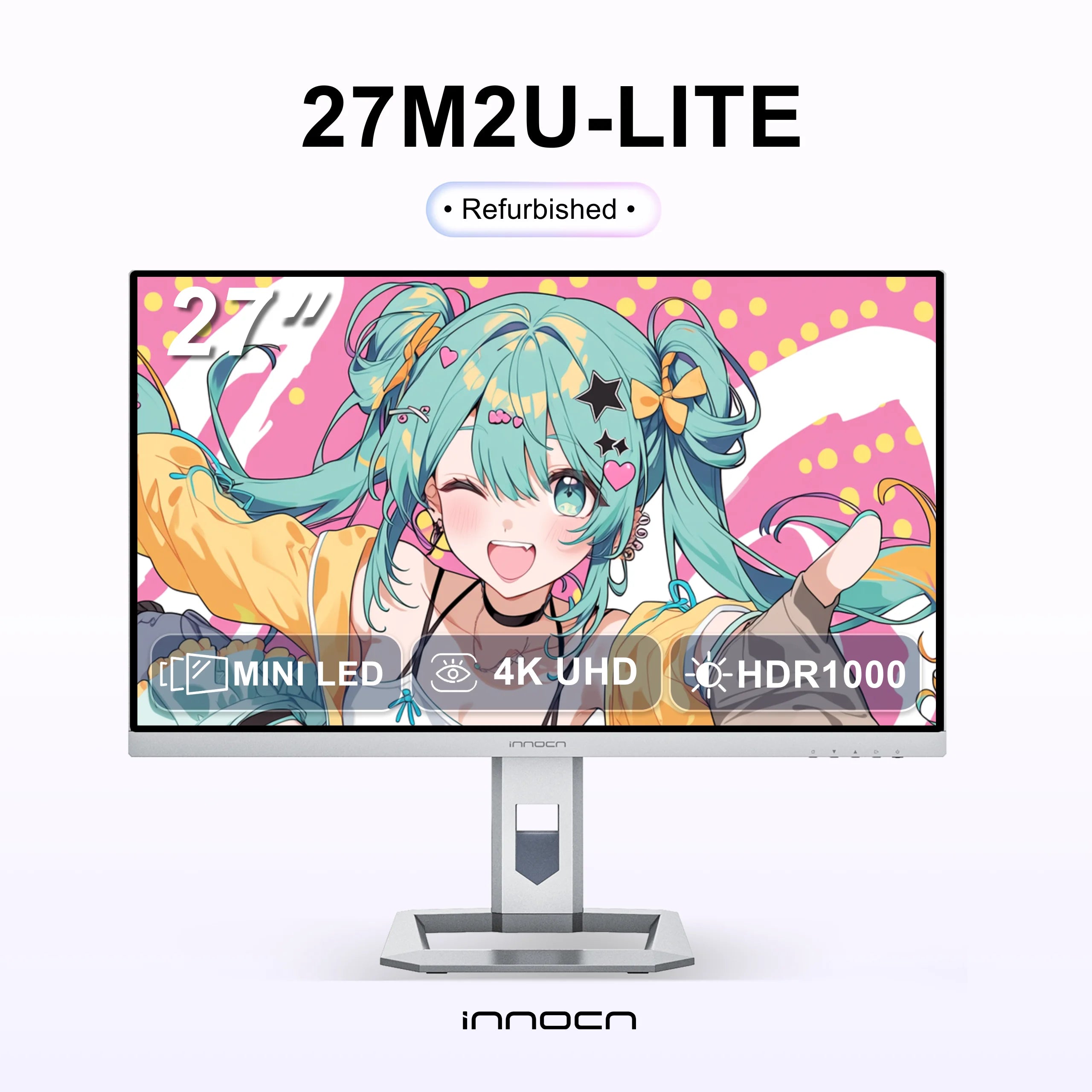 INNOCN 27M2U-Lite 27インチ 4K ミニLEDモニター 整備品|INNOCN |27インチ 4K ミニLED HDR1000 プロフェッショナル