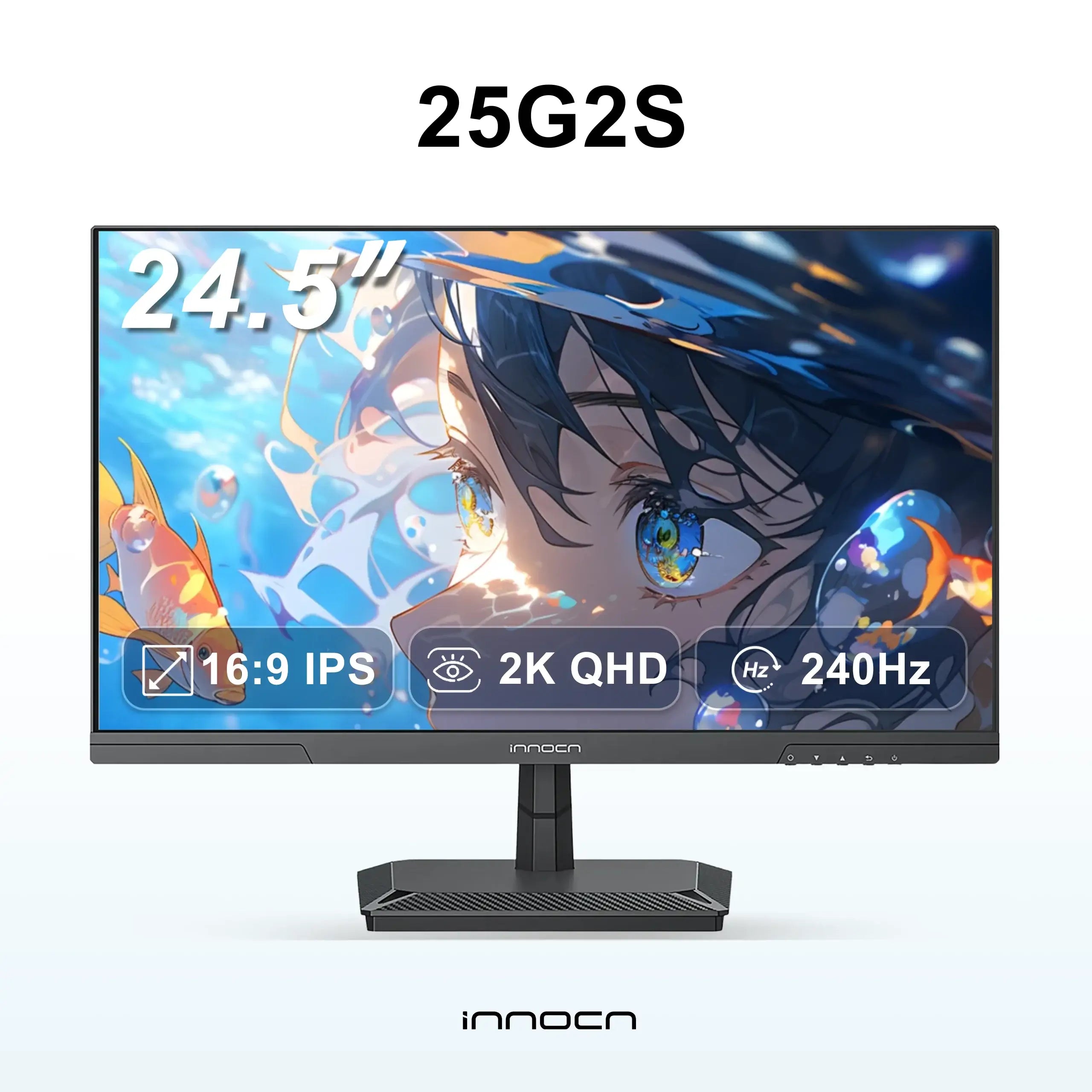 innocn 25G2S ゲーミングモニター INNOCN 24.5インチ 240Hz QHD (2K) 100% sRGB ゲーミングモニター