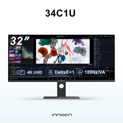 INNOCN | 34インチ 5K2K 120Hz ウルトラワイド プロフェッショナルモニター | 34C1U