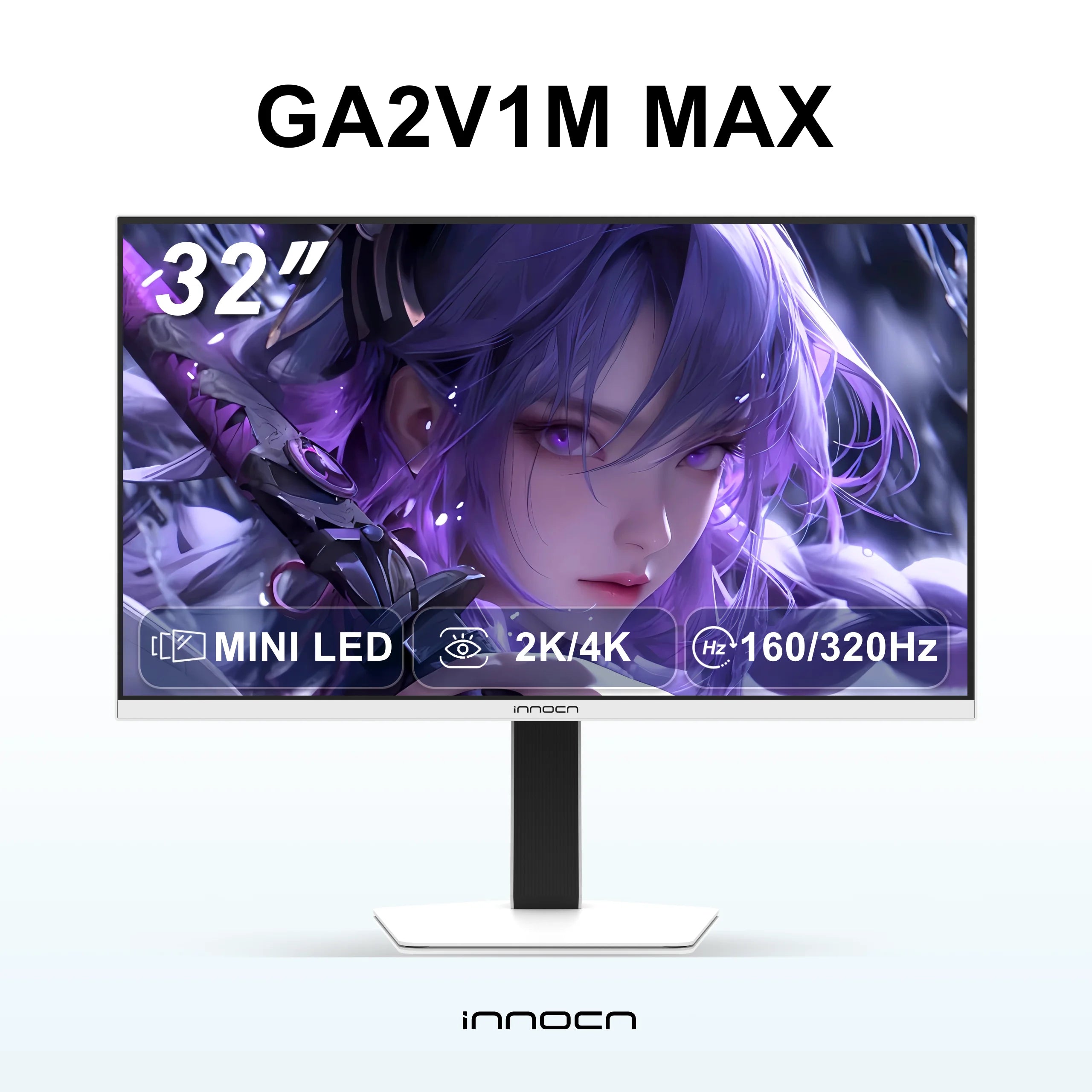 INNOCN 27インチ 4K 160Hz & FHD 320Hz デュアルモード Mini-LED ゲーミングモニター | GA27V1M MAX