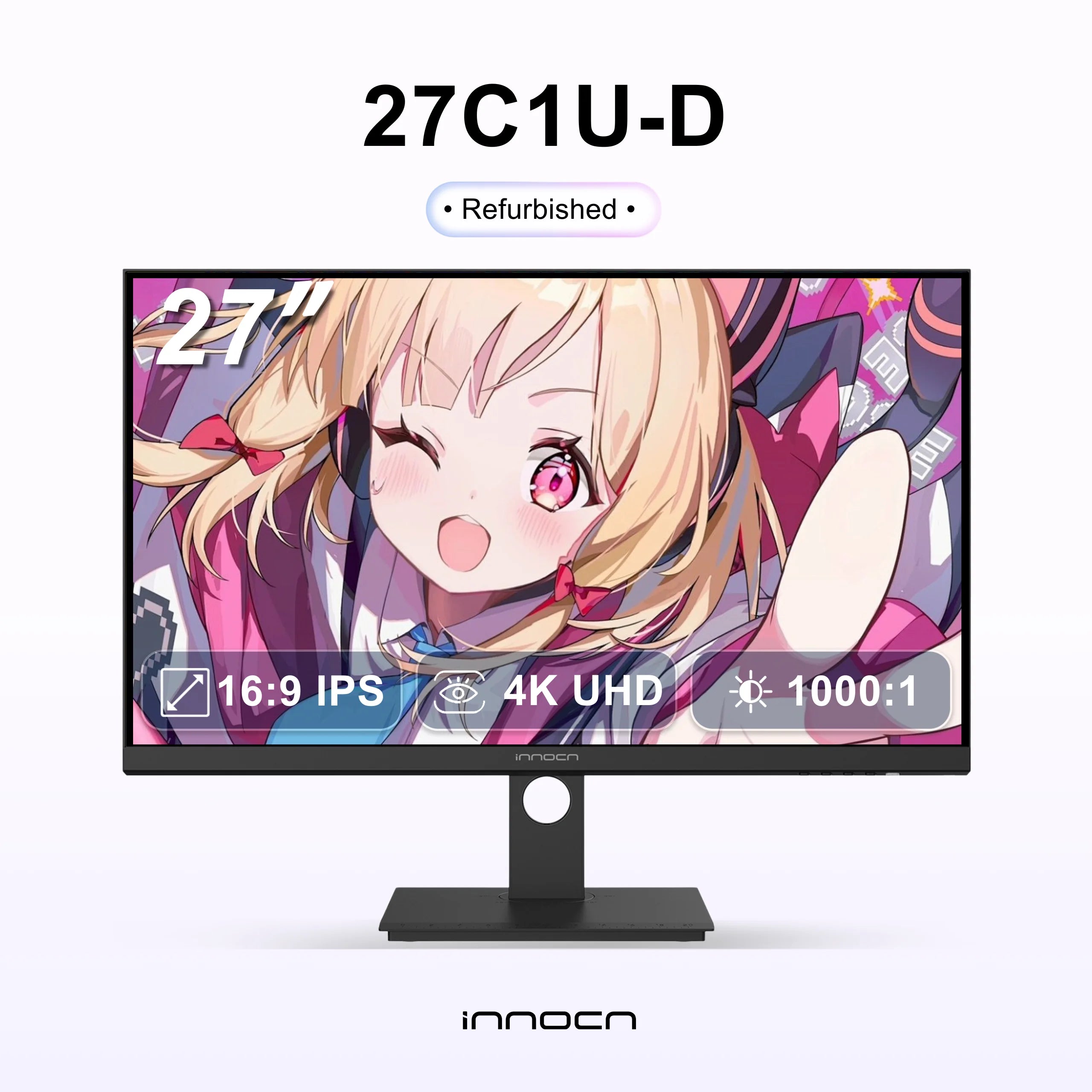 整備品 | INNOCN 27インチ 4K UHD IPS プロカラー モニター | 27C1U-D